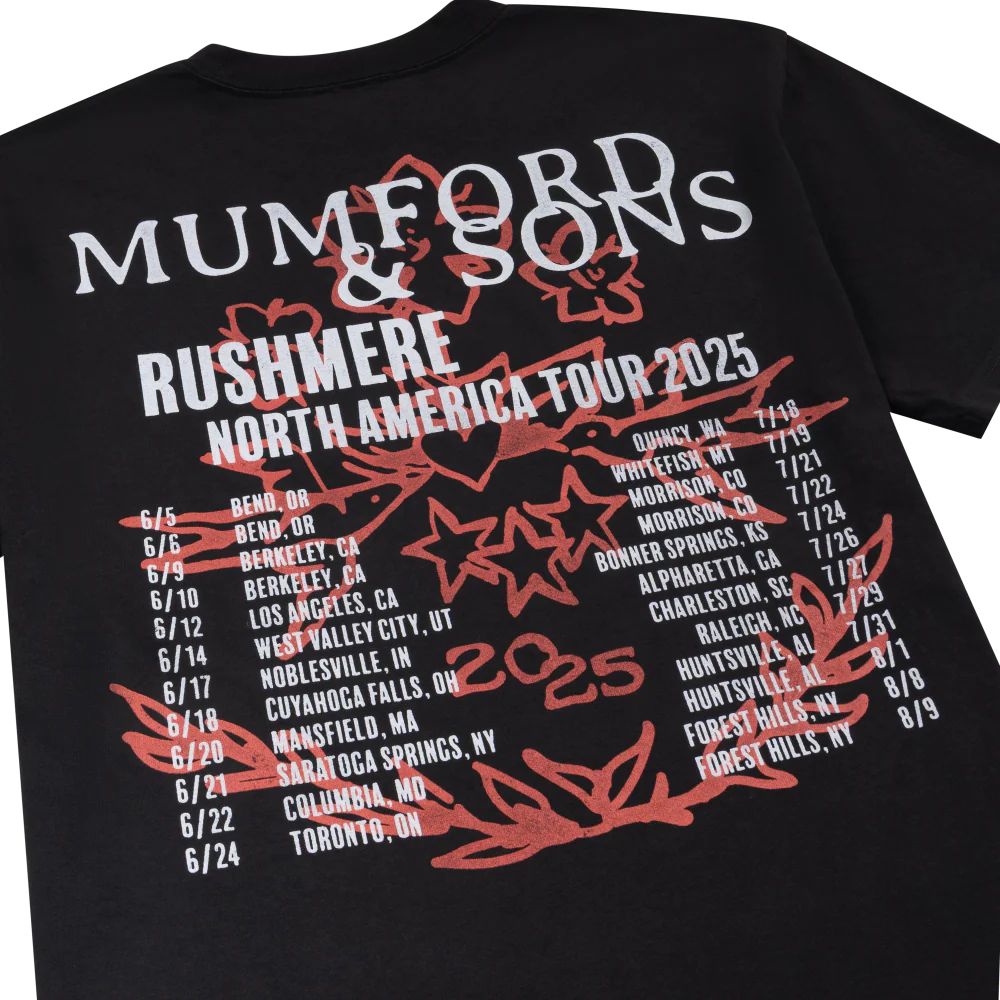 Black North America Tour Print T-Shirt - Image 3