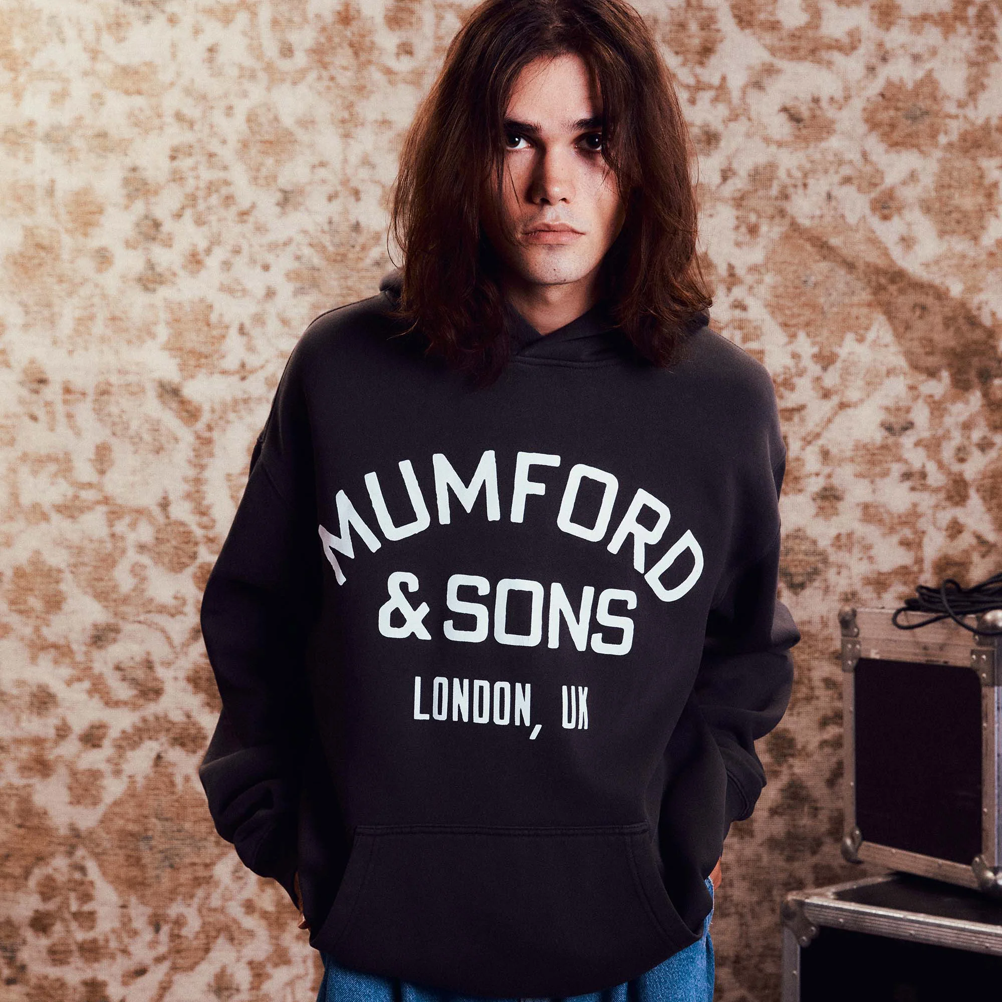 Black Vintage Logo Hoodie - Image 2