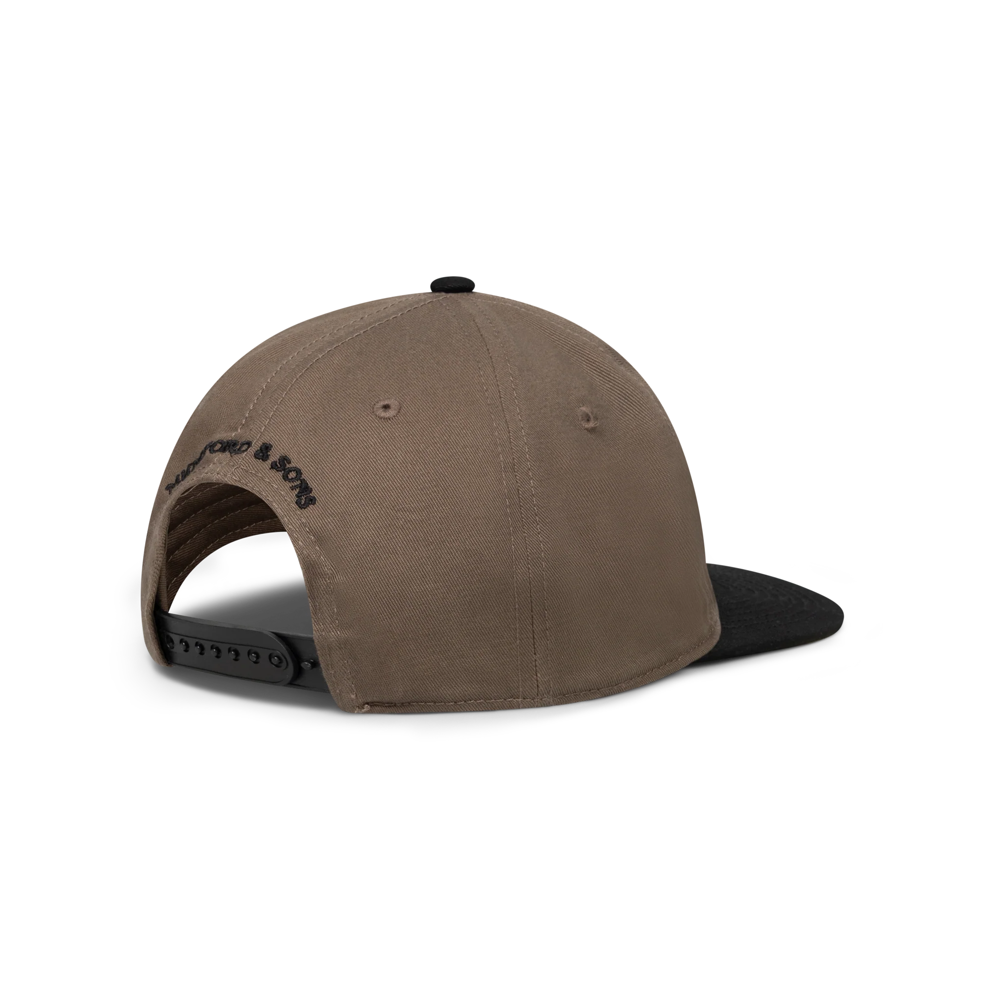 Brown Embroidered Flower Cap - Image 3