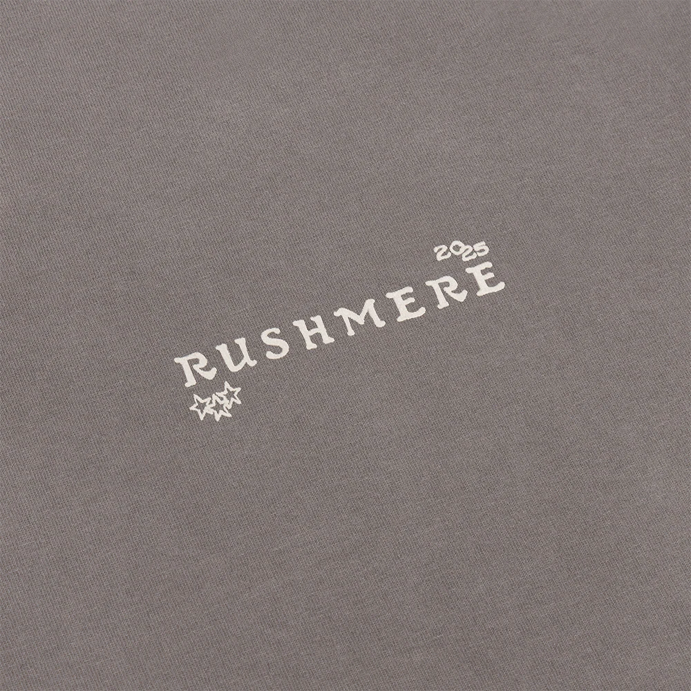 Dark Grey Stamp Print T-Shirt - Image 4