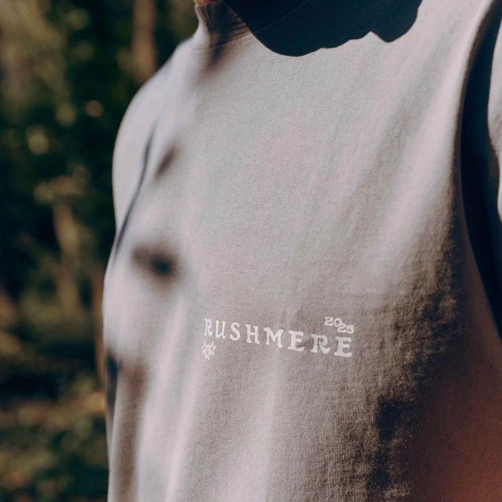 Dark Grey Stamp Print T-Shirt - Image 6