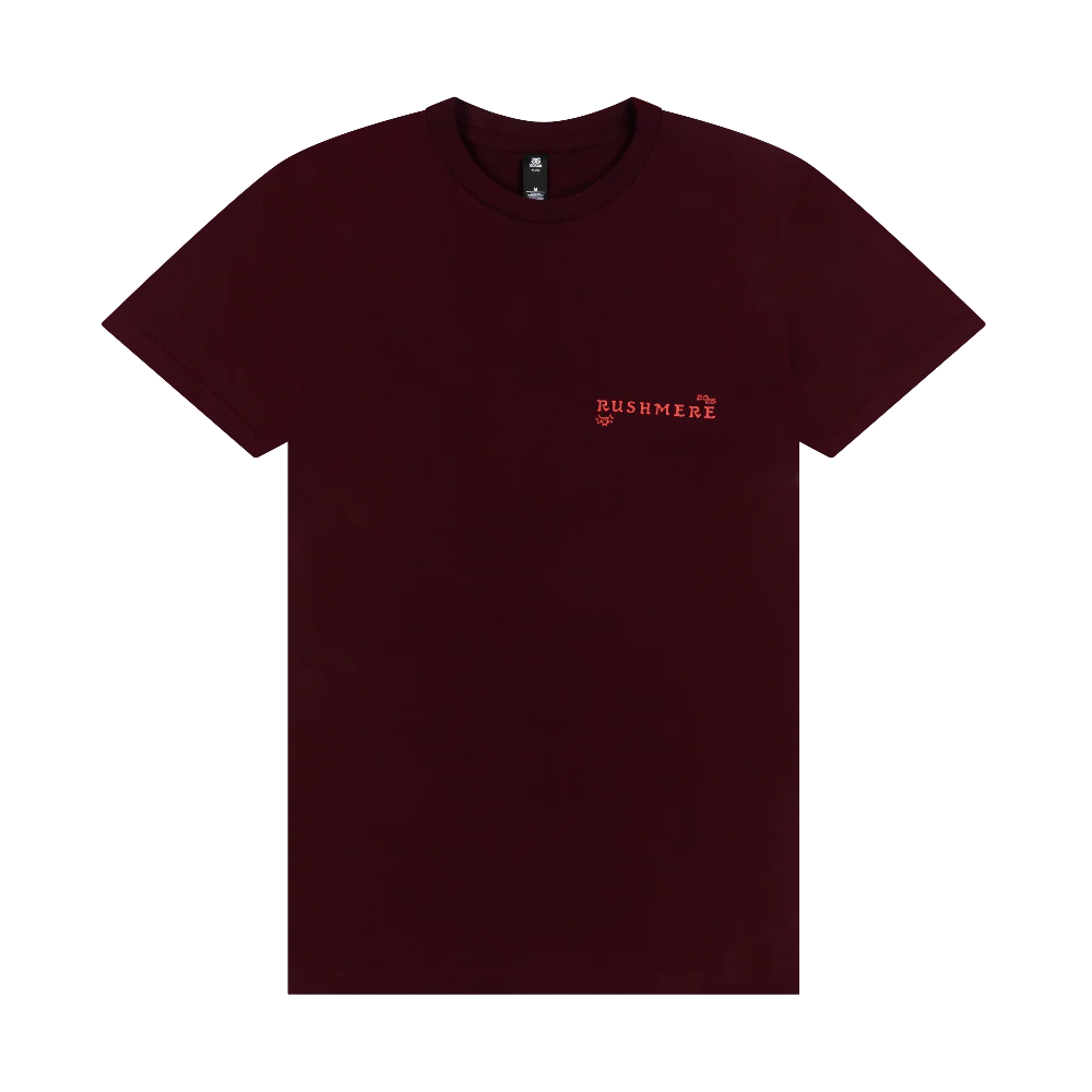 Maroon Stamp Print T-Shirt - Image 2