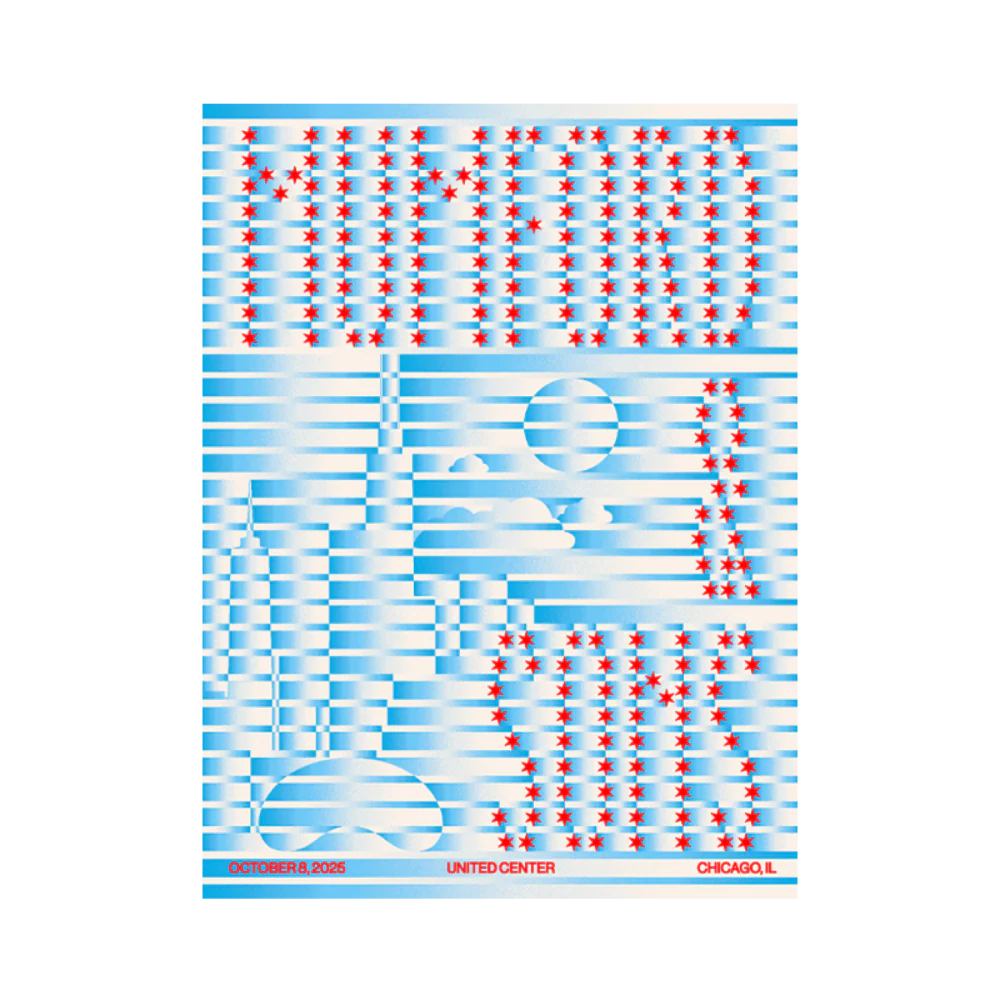 North America Tour 2025 Chicago Screenprint
