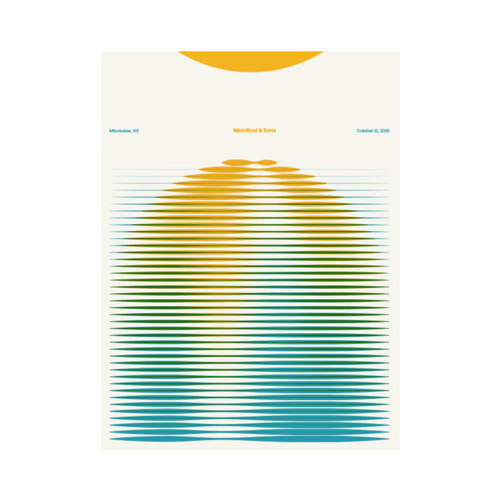North America Tour 2025 Milwaukee Screenprint