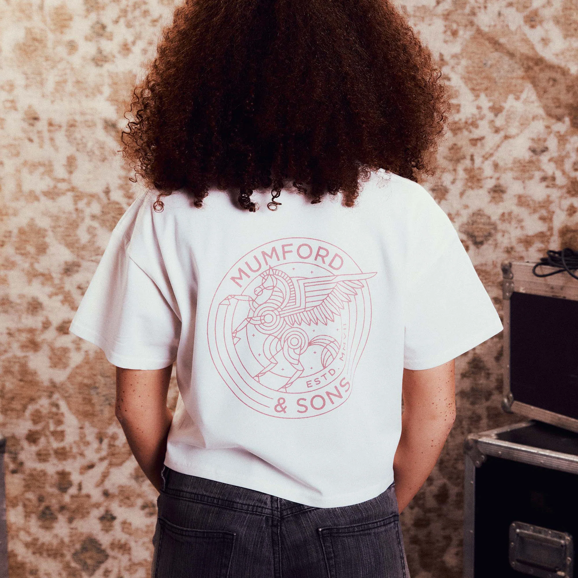 Off-White Wings Pegasus Cropped T-Shirt - Image 3